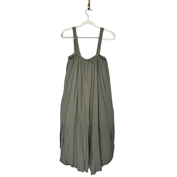 Via Vai by Pollero Italian Boutique Viscose Linen blend  Wide Leg Romper Sz S/M - Picture 2 of 14